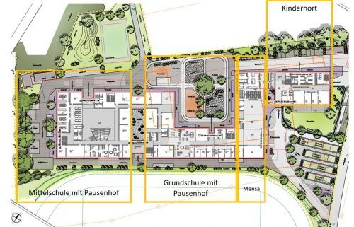 So schaut die Planung für die Schullandschaft an der Hans-Kögl-Straße aus. Foto re