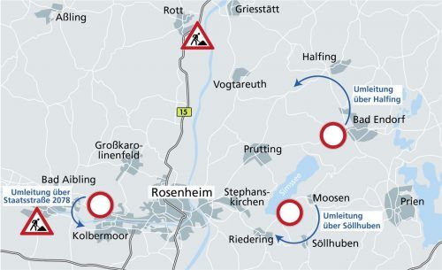 Straßenbaustellen und ihre Umfahrungen sorgen landkreisweit für Ärger bei Pendlern und Anwohnern.Klinger