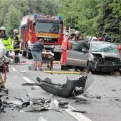 Frontalzusammenstoß auf der Umgehungsstraße