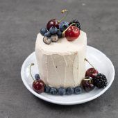 Kleiner Klassiker: Gewickeltes Kaffee-Kirsch-Törtchen