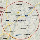 18 Kilometer Flugverbotszone rund um den Flughafen?