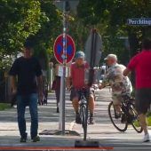 Hier flüchtet ein Radl-Rambo