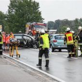 Sieben Verletzte bei schwerem Unfall