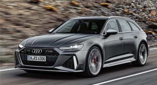 Die RS-Frontpartie mit ihren großflächigen, geometrisch-harten Konturen, die sich übrigens auch am Heck widerspiegeln – in Form eines gewaltigen, nach oben gezogenen Zierbalkens. Foto Auto-Medienportal.Net/Audi