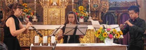 Hochvirtuos: Immaculada Veses, Cristina Perez und Yonghua Su (von links). Foto Kirchner