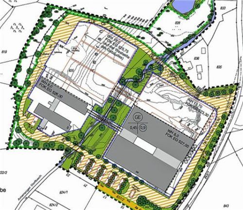 Leichte Änderungen nötig: Der Ameranger Bebauungsplan „Am Kroit II“. ca