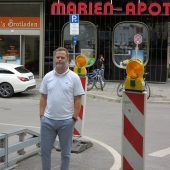 Beschwerlicher Alltag an der Baugrube