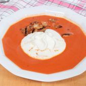 Schnelle Küche: Tomatensuppe und Münchner Reisauflauf