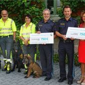 Polizei spendet an zwei gemeinnützige Organisationen