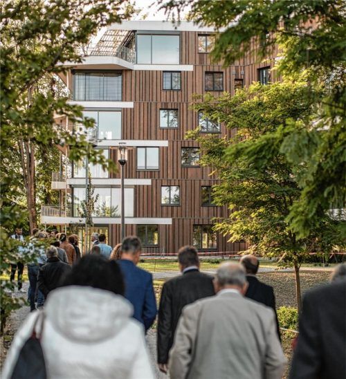 Anschauungsobjekte gab es für die Teilnehmer des Baukulturtages auf dem ehemaligen Spinnereigelände in Kolbermoor.
