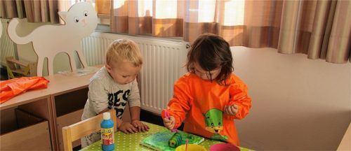 Bunt und einladend präsentiert sich die neue Kindergrippe Regenbogen in Eggstätt.Foto re