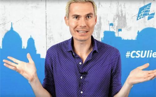 Die CSYOU-Videos mit Moderator Armin Petschner sorgen für Gesprächsbedarf. Während es von der einen Seite Spott dafür gibt, erntet die Kampagne auch verhaltene Zustimmung für den Projektmut. Foto  „Youtube/CSU im Bundestag“