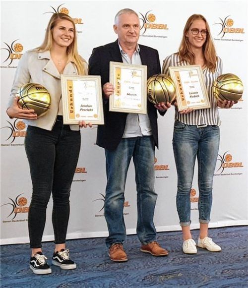 Die Geehrten: Die Herner Jordan Frericks und Marek Piotrowski sowie Wasserburgs Leonie Fiebich (von links).