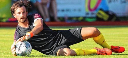 Gegen die Münchner Löwen gefordert: Wasserburgs Torhüter Dominic Zmugg.Foto Butzhammer