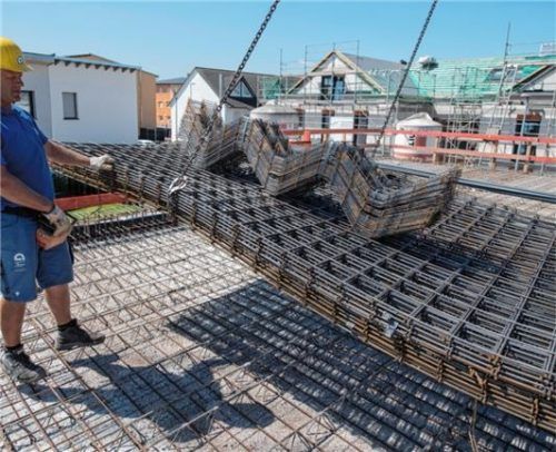 Insbesondere im Baugewerbe sind die Auftragsbücher derzeit gut gefüllt. Foto dpa