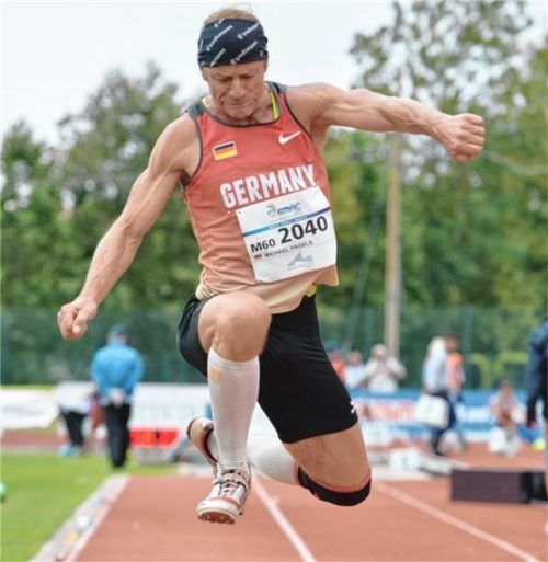 Michael Pagels wurde Dreisprung-Europameister der Senioren M60.Foto Stuffer
