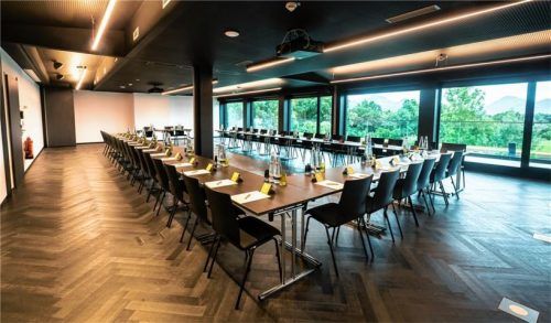 Ob Konferenz oder private Feierlichkeiten: Die Räume im obersten Stockwerk können nach den Wünschen der Gäste umgestaltet werden.