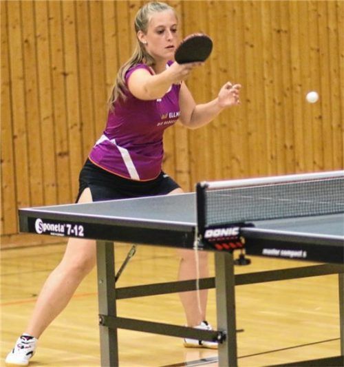 Patrizia Weidinger punktete im Doppel und im Einzel.Foto eg