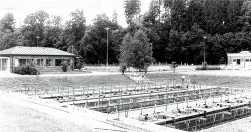 So wie heute war die Kläranlage vor 50 Jahren noch nicht aufgestellt. Seitdem gab es mehrere Erweiterungen und Modernisierungen.Foto  Stadtarchiv waldkraiburg