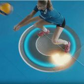 Flammen auf dem Glasboden