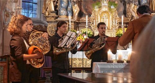 Achtstimmige Klangreichtümer erfüllten das barocke Kirchenschiff. Foto Kirchner