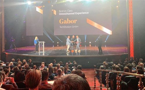 Bei der Preisverleihung in Las Vegas für ein TechDivision-Projekt für Gabor.Fotos re