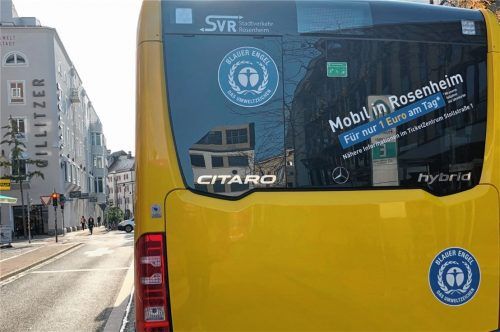 Busverkehr in Rosenheim: Die Zukunft ist noch einigermaßen ungewiss.Foto Heise