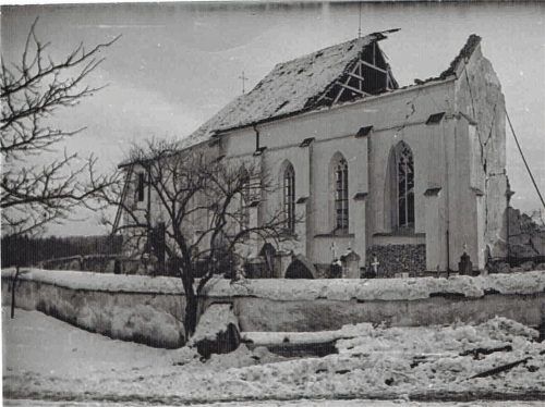 Der Bombeneinschlag hinterließ am 15. November 1944 verheerende Spuren.Fotos kircher