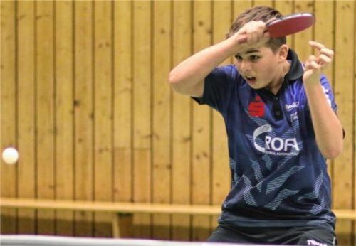Der Kolbermoorer Luis Kraus avancierte beim internationalen Schüler-Grand-Prix zum erfolgreichsten Spieler.Foto Erlich