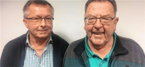 Der Vorsitzende Erich Heimbuchner (links) und der Vize-Vorsitzende Anton Brenner.