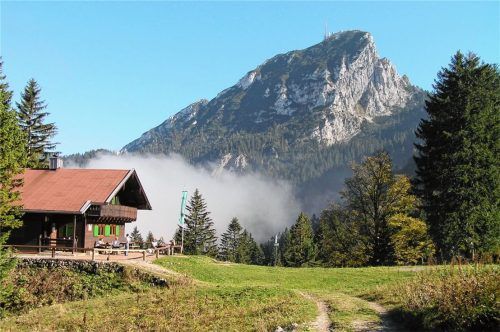 Die Aiblinger Hütte unterhalb des Wendelsteins. Die Amtsenthebung eines Hüttenwarts durch die DAV-Sektion Bad Aibling hatte für Aufregung gesorgt.Foto re