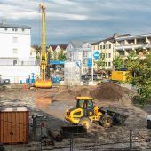 Bauarbeiten in vollem Gange