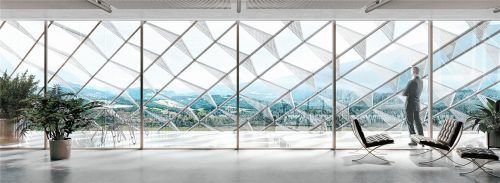 Dieser Ausblick erwartet die Mitarbeiter von „Dynafit“, wenn sie in ein paar Jahren ihren Arbeitsplatz im neuen Firmensitz in Kiefersfelden haben.Fotos oberalp group