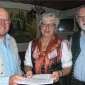 Brunner gibt Notenblätter weiter