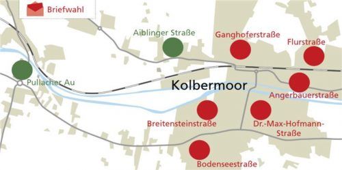 In zwei Stimmbezirken sprachen sich die Kolbermoorer für ein Krematorium aus – in sechs dagegen. Foto Grafik Klinger