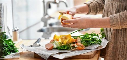 Statt Kunststofftüten zu verwenden, sollten Verbraucher für die Entsorgung ihres Biomülls besser Zeitungspapier nutzen. Foto djd/LichtBlick SE/Getty