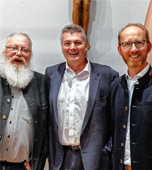 Überzeugte Streiter für die Ökumene: Pfarrer Karl Friedrich Wackerbarth (evangelische Kirche), Kirchenvorsteher Andreas Sargant (neuapostolische Gemeinde) und Pfarrer Klaus Hofstetter (katholische Kirche, von links).