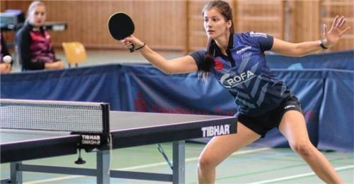 Ugne Baskutyte zeigte in beiden Spielen, sowohl im Einzel wie auch im Doppel, sehr gute Leistungen. Foto  Erlich