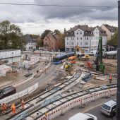 Baustelle Romanplatz: Es wird eng