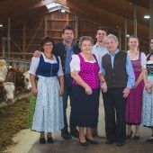 Entspannte Kühe im Hightech-Stall