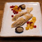 Der Herbst schmeckt nach Quitten und Maronen: Wildhase mit Quitten, Maronen und Trevisano