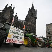 Die Protest-Traktoren rollen nach Berlin