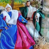 Schwangere Maria daheim zu Gast