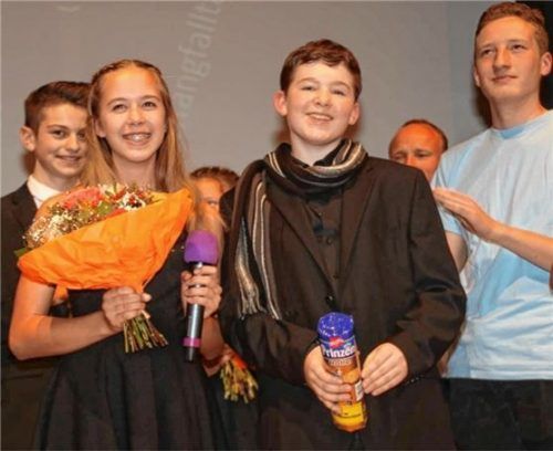 Das neue Kinderprinzenpaar Leonie I. und Andreas I.