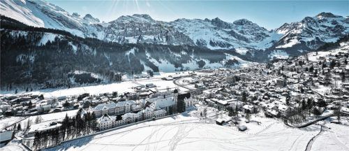 Der Blick auf Engelberg im Winter beeindruckt nicht nur Wintersportfans. Foto Engelberg-Titlis, Fotograf Christian Perret