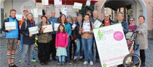 Die Aktiven vom „Radentscheid Rosenheim“.