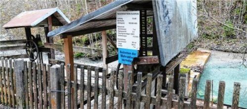 Eigenstromerzeugung der Gemeinde durch das Wasserkraftwerk Bleiersag an der Gießenbachklamm.Foto hoffmann