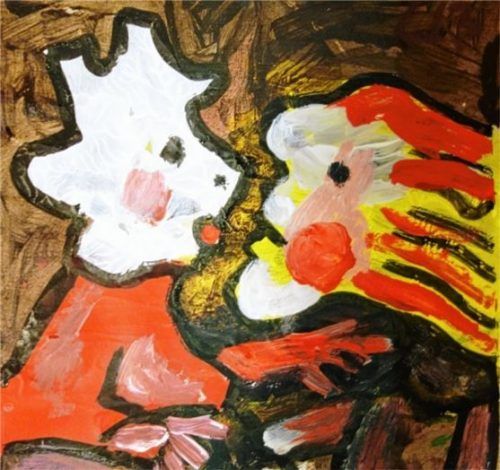 „Fröhliche Auseinandersetzung“ von Helmut Günter Lehmann. Foto Archivbild Giesen