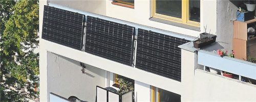 Mini-Solarmodule sind seit 2017 auch in Deutschland erlaubt. Foto DPA/indielux