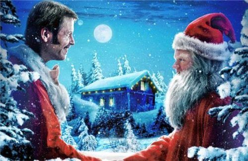 Tauschhandel mit dem Weihnachtsmann in „Plötzlich Santa“: Tischler Andersen braucht seine Hilfe. Foto polyfilm
